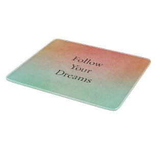 Orange Peach Mint Schneidebrett