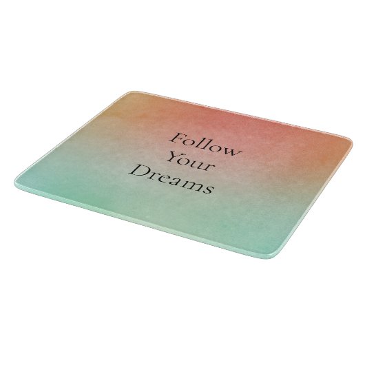 Orange Peach Mint Schneidebrett (Ecke)