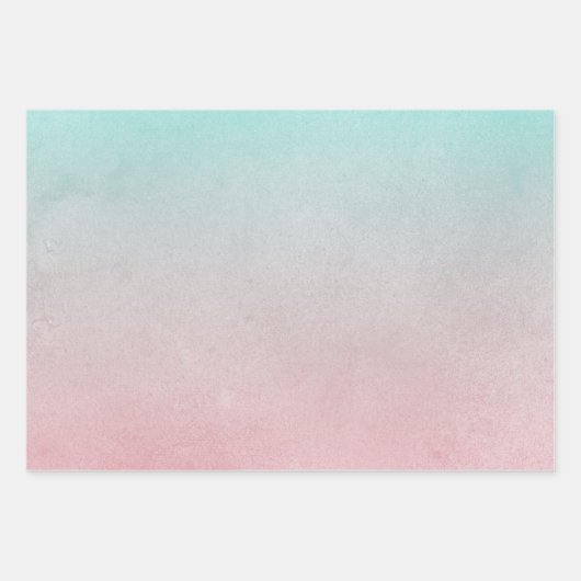 Orange Peach Mint Wedding Geschenkpapier Set (Vorderseite 3)