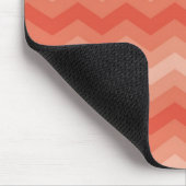 Orange Peach Zickzack Mousepad (Ecke)