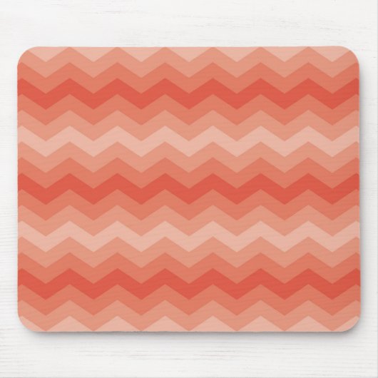 Orange Peach Zickzack Mousepad (Vorne)