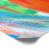 Orange Peacock Poster (Ecke)