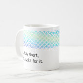 Orange Peel Border Personalisierte Mug Kaffeetasse (Vorderseite Links)