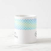 Orange Peel Border Personalisierte Mug Kaffeetasse (Mittel)