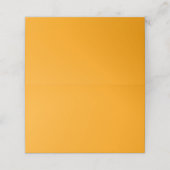 Orange Peel Solid Color Platzkarte (Außenseite Aufgefaltet)