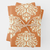 Orange Peel South Hütte Damask Geschenkpapier Set (Beispiel)