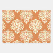 Orange Peel South Hütte Damask Geschenkpapier Set (Vorderseite)