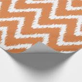 Orange Peel Southern Hütte Chevrons Geschenkpapier (Ecke)