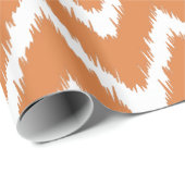 Orange Peel Southern Hütte Chevrons Geschenkpapier (Rolleneckpunkt)