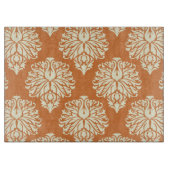 Orange Peel Süd Hütte Damask Cutting Board Schneidebrett (Vorderseite)