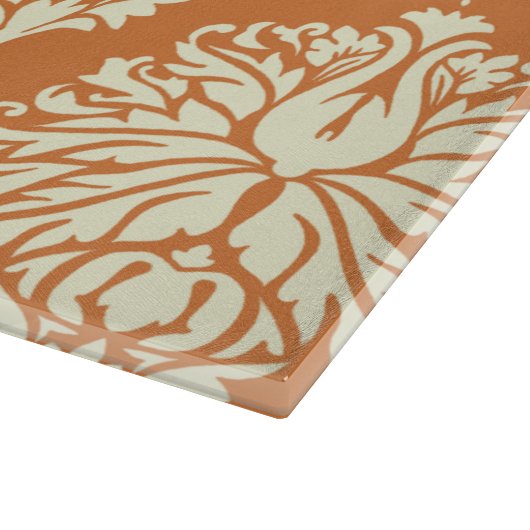Orange Peel Süd Hütte Damask Cutting Board Schneidebrett (Ecke)