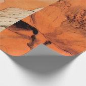 Orange Peonies Decoupage Collage Geschenkpapier (Ecke)