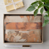 Orange Peonies Dekoupage Design Seidenpapier (Geschenk)
