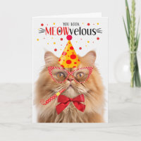 Orange Persian Cat MEOWvelous Birthday