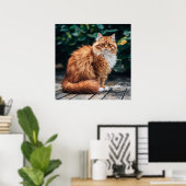 Orange Persian Cat Poster (Heimbüro)