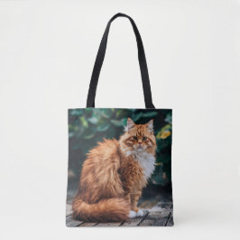 Orange Persian Cat Tasche
