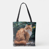 Orange Persian Cat Tasche (Rückseite)