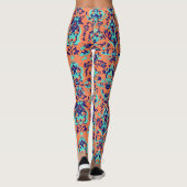 Orange Persian Pattern Leggings (Rückseite)