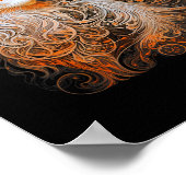 Orange Persians Cat Long Hair Niedlich Kitten Love Poster (Ecke)