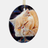 Orange persische Katze Keramik Ornament (Rechts)