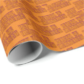 Orange-Person Geschenkpapier (Rolleneckpunkt)