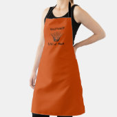 Orange Personalisiert King of Bark Funny Apron Schürze (InSitu)