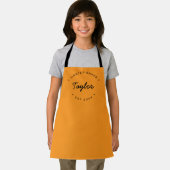 Orange Personalisiert Name Year Master Baker Schürze (Insitu)