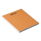 Orange Personalisiert Notepad Notizblock (angewinkelt)