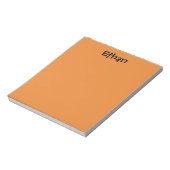 Orange Personalisiert Notepad Notizblock (Rotiert)