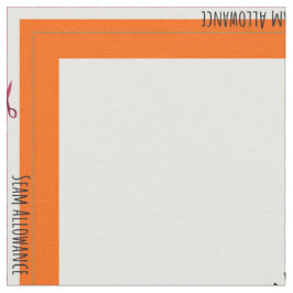 Orange Personalisiert Simple Quilt Label Corner Stoff