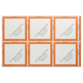 Orange Personalisiert Simple Quilt Label Corner Stoff (Fat Quarter (45,7 x 55,9 cm))