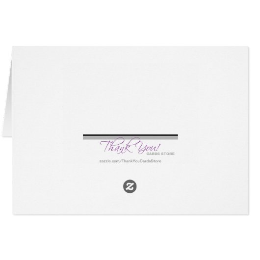 Orange Personalisiertes Hahnentrittmuster Dankesch (Rückseite Horizontal)