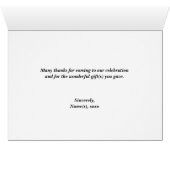 Orange Personalisiertes Hahnentrittmuster Dankesch (Innenansicht Horizontal (Unten))