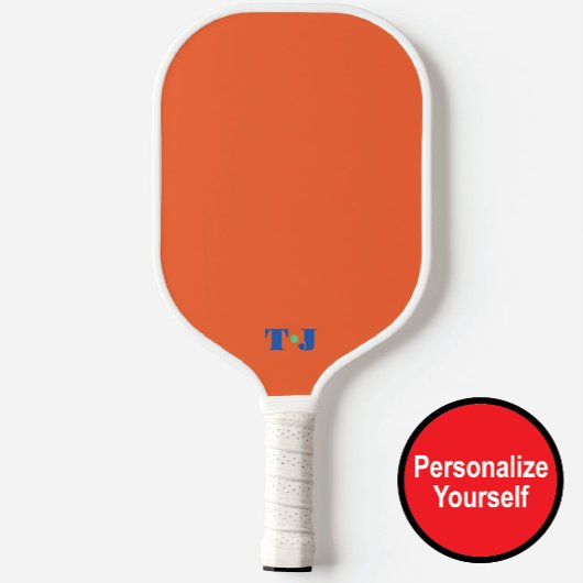Orange Personalisiertes Mit Monogramm Pickleball-P Pickleball Schläger