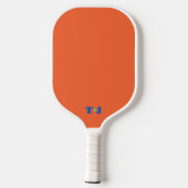 Orange Personalisiertes Mit Monogramm Pickleball-P Pickleball Schläger (Rückseite)