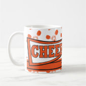 Orange personifizieren Cheerleader-Mädchen Kaffeetasse (Links)