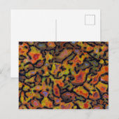 Orange Petrified Dinosaur Bone Postkarte (Vorne/Hinten)