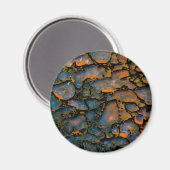 Orange Petrified Dinosaurierknochen Magnet (Vorderseite/Rückseite)