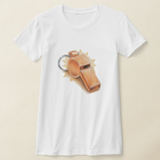 Orange Pfeife Frau T T-Shirt