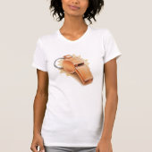 Orange Pfeife Frau T T-Shirt (Vorderseite)