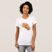 Orange Pfeife Frau T T-Shirt (Vorne ganz)