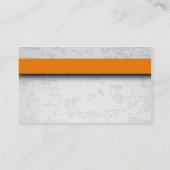 Orange Pfeil-Baugewerbe-Karte Visitenkarte (Rückseite)