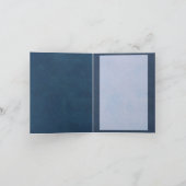 Orange Pfingstrosen-Gruß-Karte Karte (Innenseite)