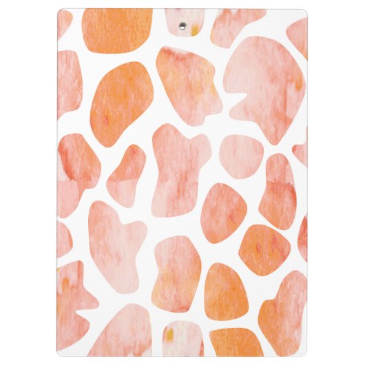 Orange Pfirsichkoralle des Klemmbrett (Rückseite)