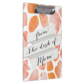 Orange Pfirsichkoralle des Klemmbrett (Rechts)