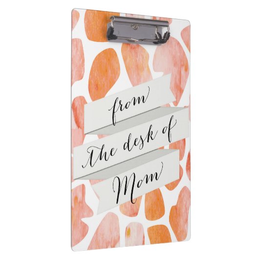 Orange Pfirsichkoralle des Klemmbrett (Rechts)