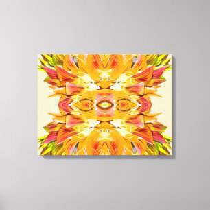 ORANGE PFLANZE - Kunst des digitalen Fraktals - Leinwanddruck