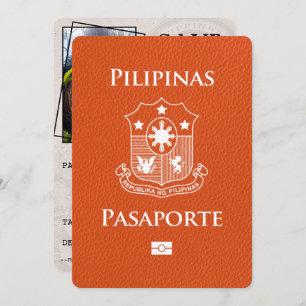 Orange Philippines Passport Save the Date