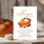 Orange Pie Pumpkin Fall Baby Dusche Einladung