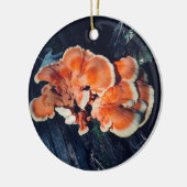 Orange Pilz-Kreis-Verzierung Keramik Ornament (Links)